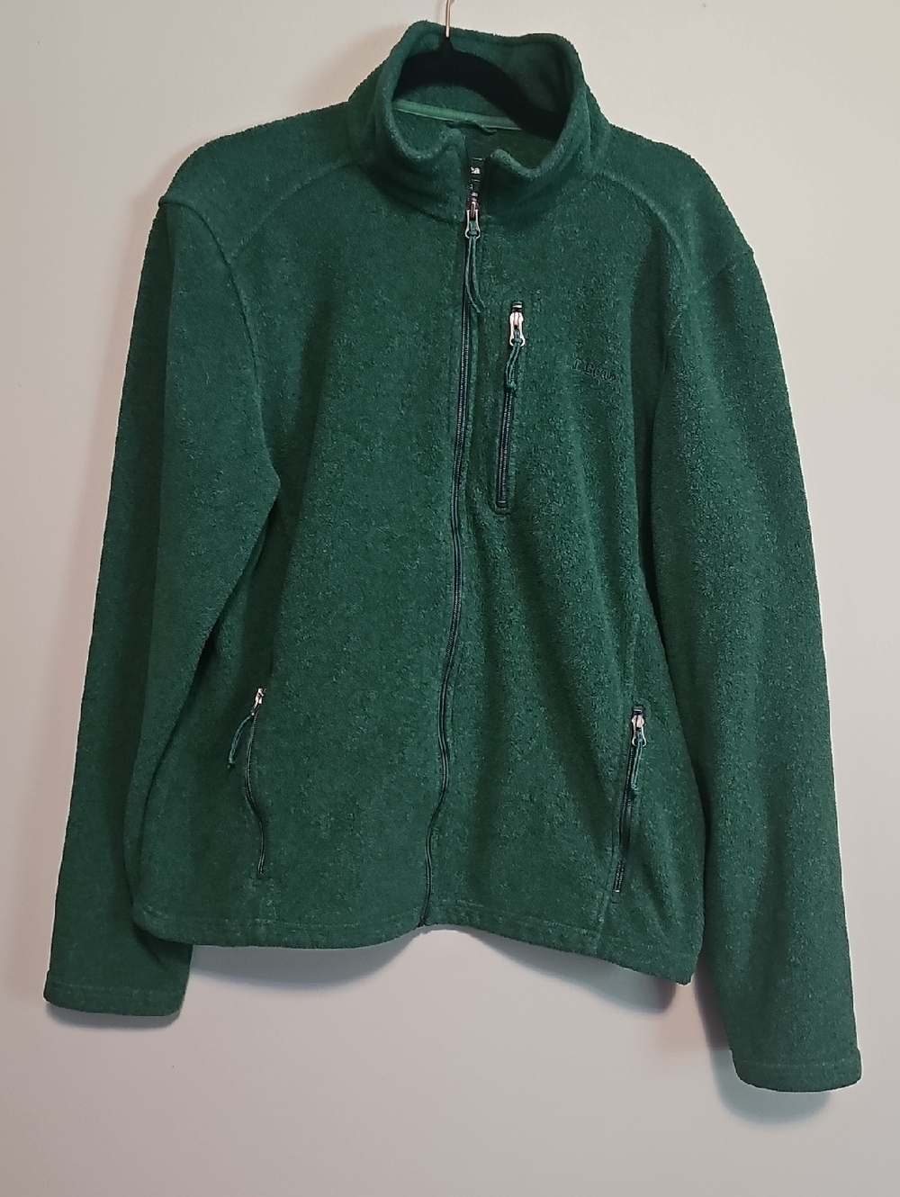 L.L. Bean Green Men's Fleece Jacket